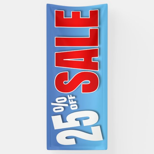 BANNER 25% VAN VERKOOP (Verticaal)