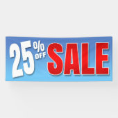 BANNER 25% VAN VERKOOP (Horizontaal)