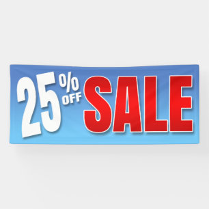 BANNER 25% VAN VERKOOP