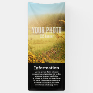 Banner 2,5x8 Verticaal Afbeelding en Sjabloon teks
