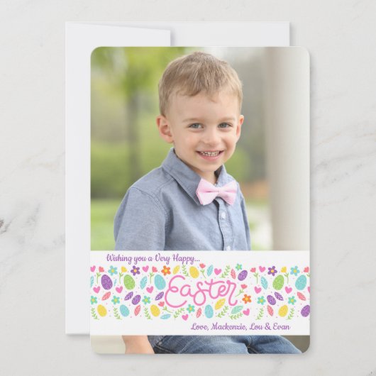 Banner 2 van Pasen de Kaart van de Vakantie van de (Voorkant)