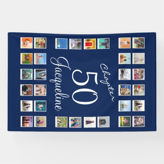 Banner 50e verjaardag van de geboorte (Horizontaal)