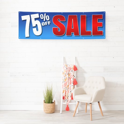 BANNER 75% OP VERKOOP - 2,5'x8' (Insitu)