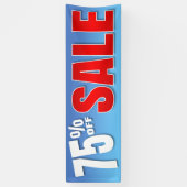 BANNER 75% OP VERKOOP - 2,5'x8' (Verticaal)