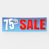 BANNER 75% OP VERKOOP - 2,5'x8' (Horizontaal)