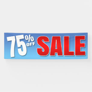 BANNER 75% OP VERKOOP - 2,5'x8'