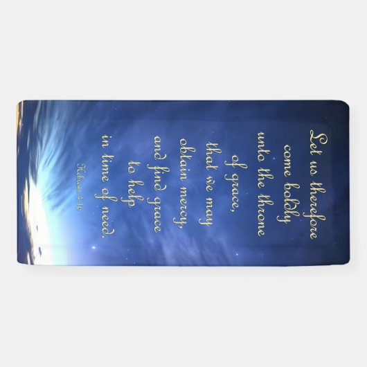 Banner aanmoedigen - Hebreeuwen 4:16 (Horizontaal)