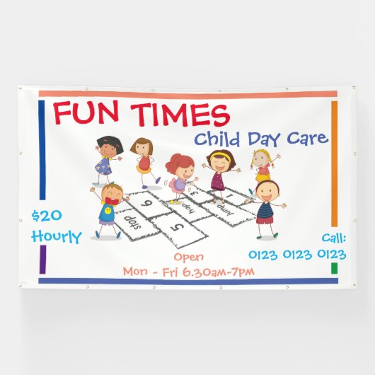 Banner aanpassen - Kinderopvang  (Horizontaal)