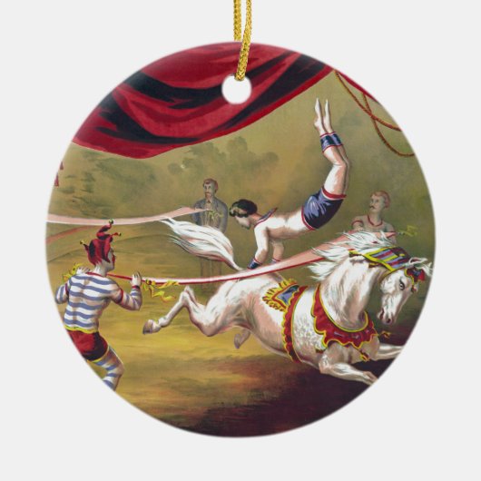 Banner Act  Circus Art Keramisch Ornament (Voorkant)