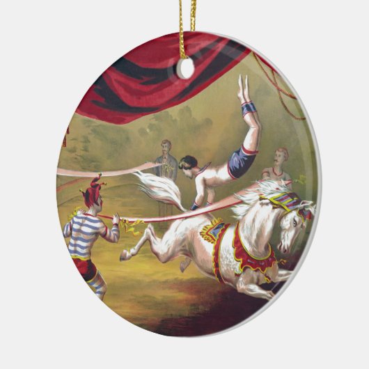 Banner Act  Circus Art Keramisch Ornament (Links)