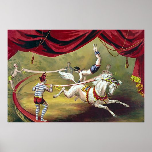 Banner Act ~  Circus Poster (1875). (Voorkant)
