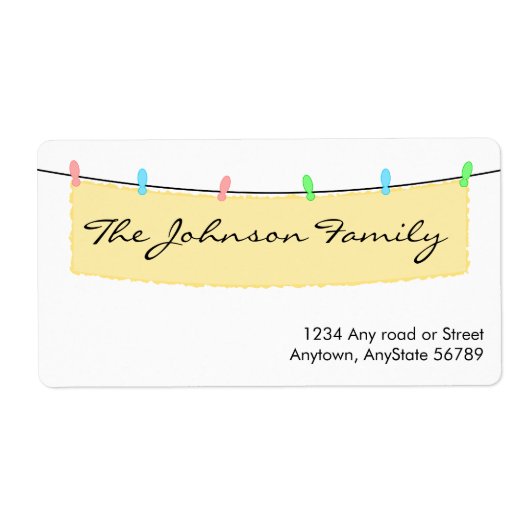 Banner-adreslabel Etiket (Voorkant)