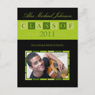 Banner Afstuderen Announcement Briefkaart (limoen)