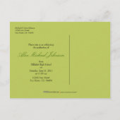 Banner Afstuderen Announcement Briefkaart (limoen) (Achterkant)