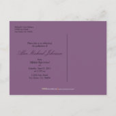 Banner Afstuderen Announcement Briefkaart (paarse) (Achterkant)