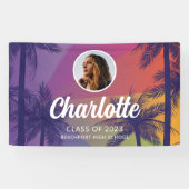 Banner Afstuderen tropische palmboom (Horizontaal)