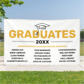 Banner Afstuderen van het middelbaar nabuurschap (Buitenkant)