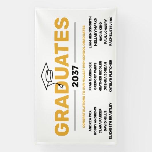 Banner Afstuderen van het middelbaar nabuurschap (Verticaal)