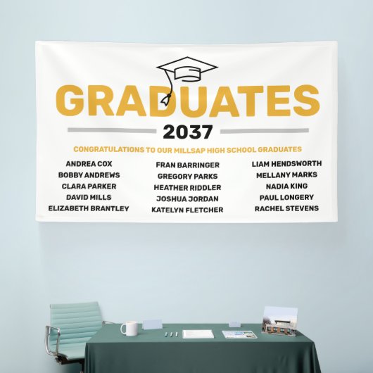 Banner Afstuderen van het middelbaar nabuurschap (Beurs)