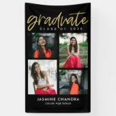 Banner Afstuderen voor Cool EDITABLE-KLEUR (Verticaal)