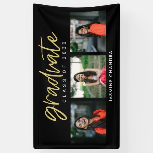 Banner Afstuderen voor Cool EDITABLE-KLEUR (Verticaal)