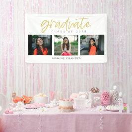 Banner Afstuderen voor Cool EDITABLE-KLEUR