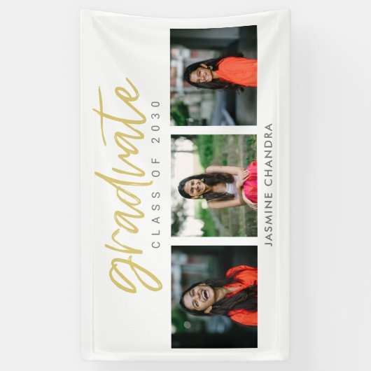 Banner Afstuderen voor Cool EDITABLE-KLEUR (Verticaal)