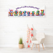 Banner Baby Dragon Verjaardagsfeestje (Insitu)