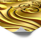 Banner Baby shower Little Prince Gold Black 3 Poster (Hoek)