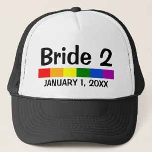Banner Banner Bride 2 van de regenboogvlag 2 Trucker Pet