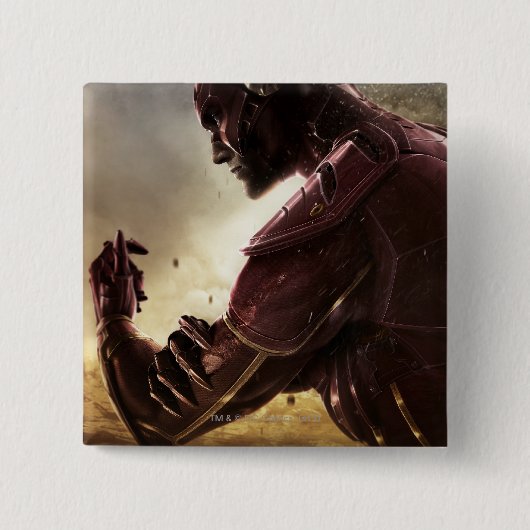 Banner: Batman, Flash Vierkante Button 5,1 Cm (Voorkant)