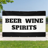 Banner Bier Wijn Sterke Dranken (Buitenkant)