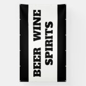 Banner Bier Wijn Sterke Dranken (Verticaal)