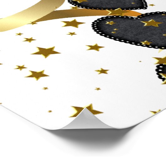 Banner Birthday Celebration Kies uw kleur Poster (Hoek)