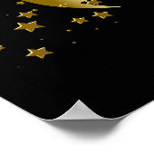 Banner Birthday Party Celebration Black Gold Poster (Hoek)