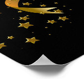 Banner Birthday Party Celebration Black Gold Poster (Hoek)