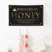 Banner Black Gold Honey bee van de imker Vinyl Ban (Insitu)
