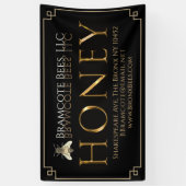 Banner Black Gold Honey bee van de imker Vinyl Ban (Verticaal)
