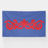 Banner | Blauw Rood Sier | Buitendisplay