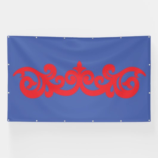 Banner | Blauw Rood Sier | Buitendisplay (Horizontaal)