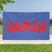 Banner | Blauw Rood Sier | Buitendisplay (Buitenkant)