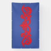 Banner | Blauw Rood Sier | Buitendisplay (Verticaal)