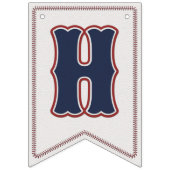Banner blauw van de Baseball Happy Birthday Buntin (Tweede vlag)