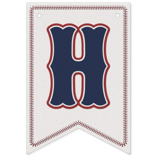 Banner blauw van de Baseball Happy Birthday Buntin (Tweede vlag)