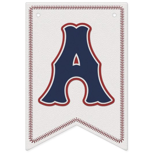 Banner blauw van de Baseball Happy Birthday Buntin (Derde vlag)