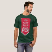Banner Blijf Kalme Game Aan jongen T-shirt (Voorkant volledig)