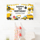 Banner bouwkinderen Birthday Party (Insitu)