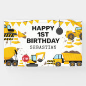 Banner bouwkinderen Birthday Party (Horizontaal)