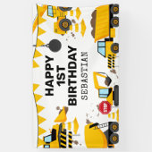 Banner bouwkinderen Birthday Party (Verticaal)