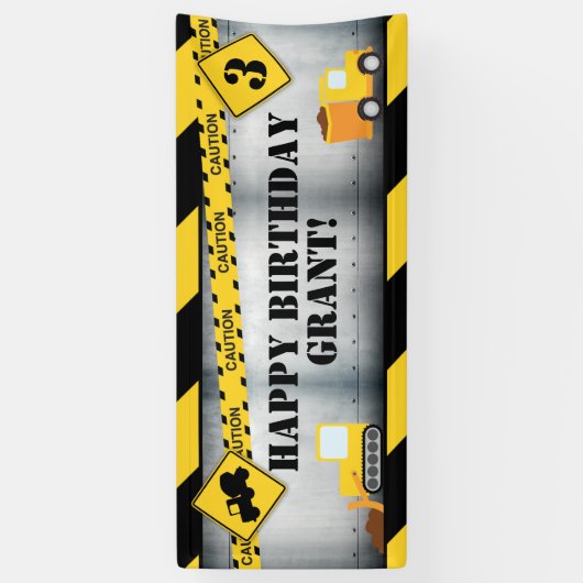 Banner bouwwagen (Verticaal)